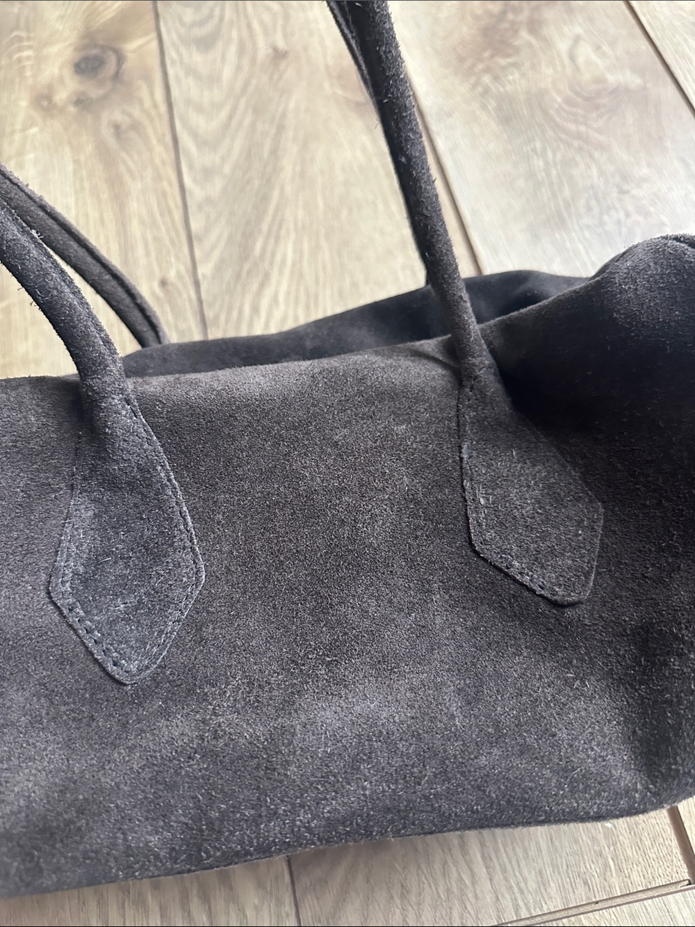 Free People Dark Brown Suede Shoulder Bag - Picture 6 of 6